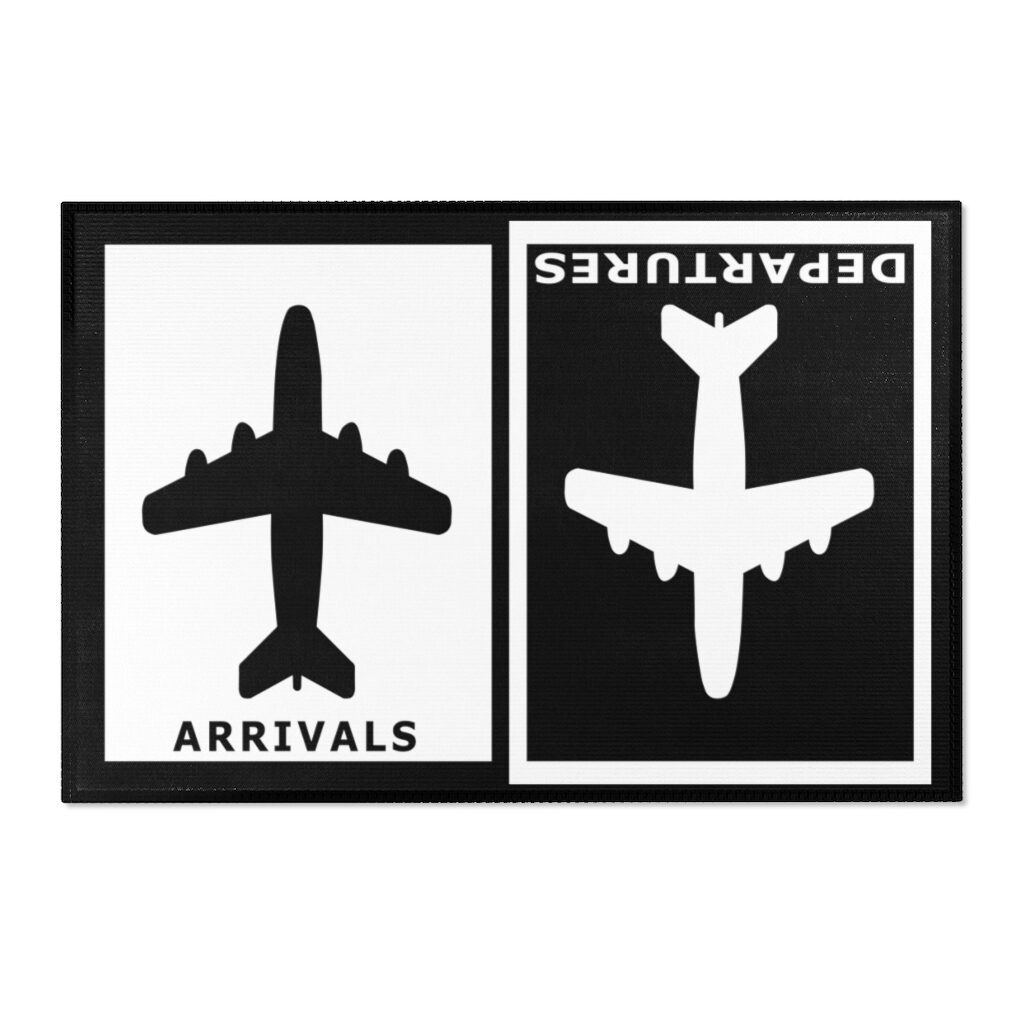 Arrivals Departures Area Rug