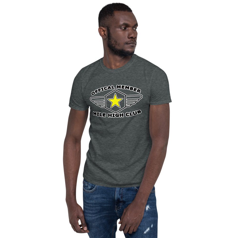 Official member mile high club Official Member Mile High Club Tee Short-Sleeve Unisex 2 Official Member Mile High Club Tee Short-Sleeve Unisex - Image 2