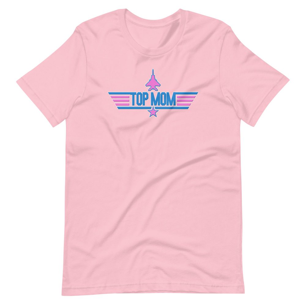 Bold Top Mom tee in Pink... Short-Sleeve Unisex