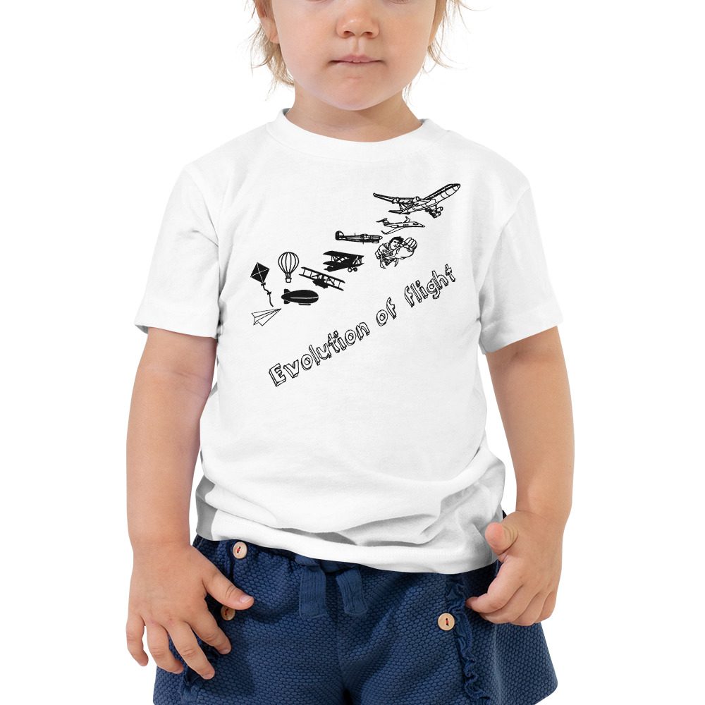 Evolution of Flight Toddler Tee Evolution of Flight Toddler Tee... Short Sleeve 3 Evolution of Flight Toddler Tee... Short Sleeve - Image 3