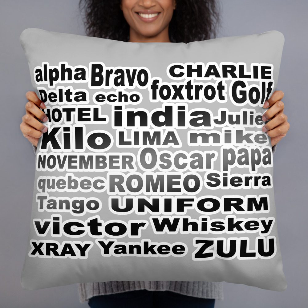 Phonetic Alphabet Pillow Phonetic Alphabet Pillow 2 Phonetic Alphabet Pillow - Image 2