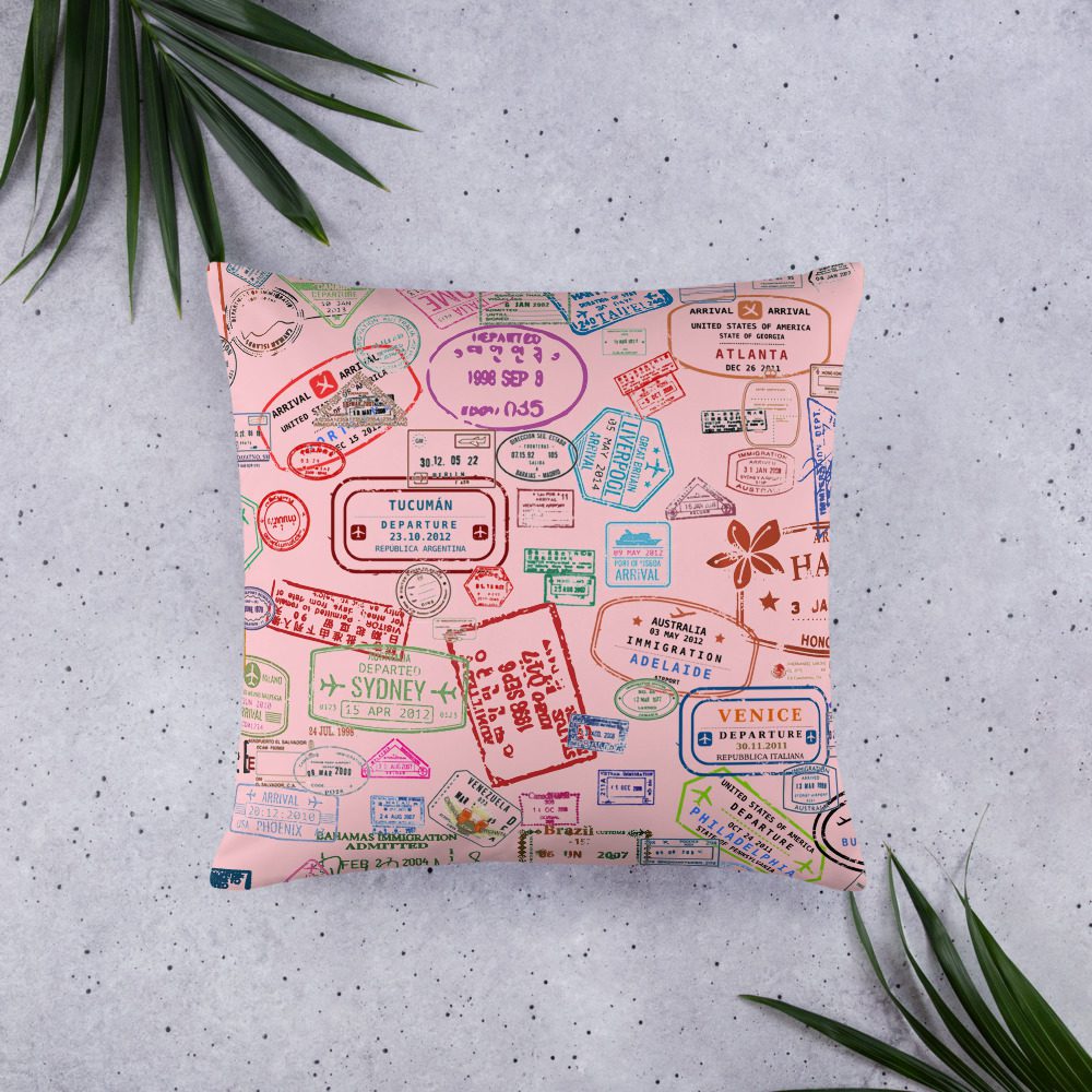 Going Places Pillow Going Places Pillow - Pink 6 Going Places Pillow - Pink - Image 6
