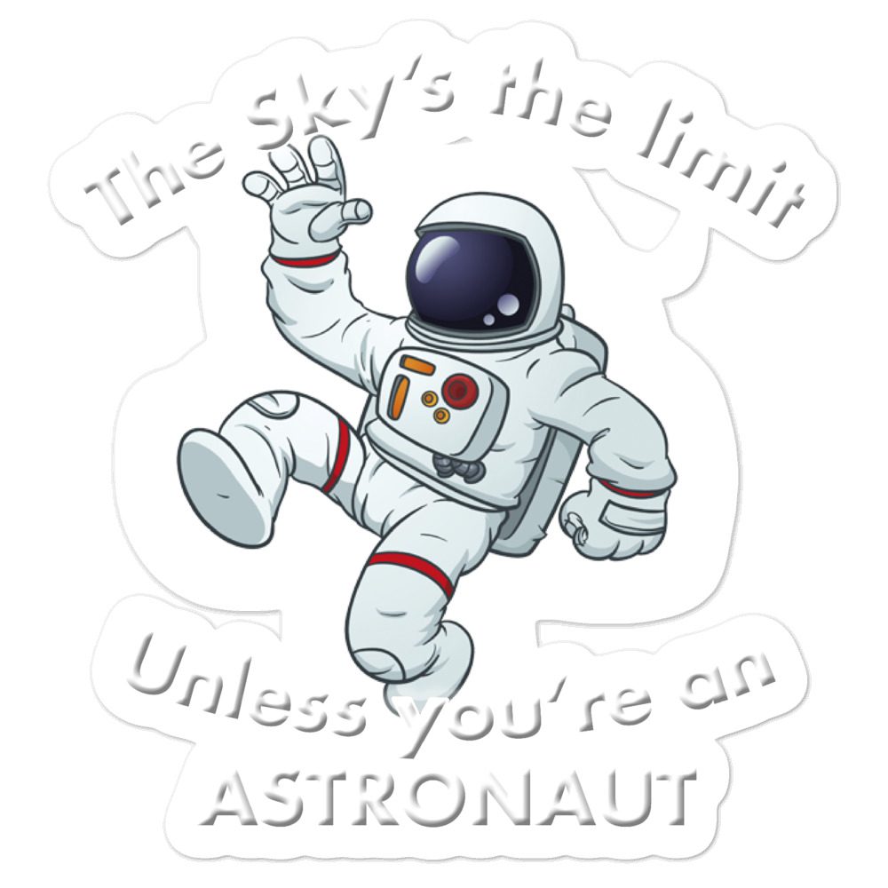 The Skys the limit sticker