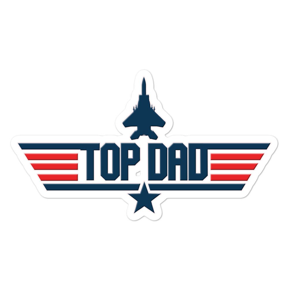 TOP DAD stickers