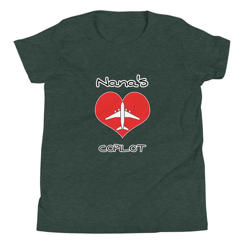 CUSTOM CoPilot t shirt CUSTOM CoPilot t shirt, Nanas Co pilot, Grannies CoPilot, Papa's CoPilot Tee Youth Short Sleeve 4 CUSTOM CoPilot t shirt, Nanas Co pilot, Grannies CoPilot, Papa's CoPilot Tee Youth Short Sleeve - Image 4