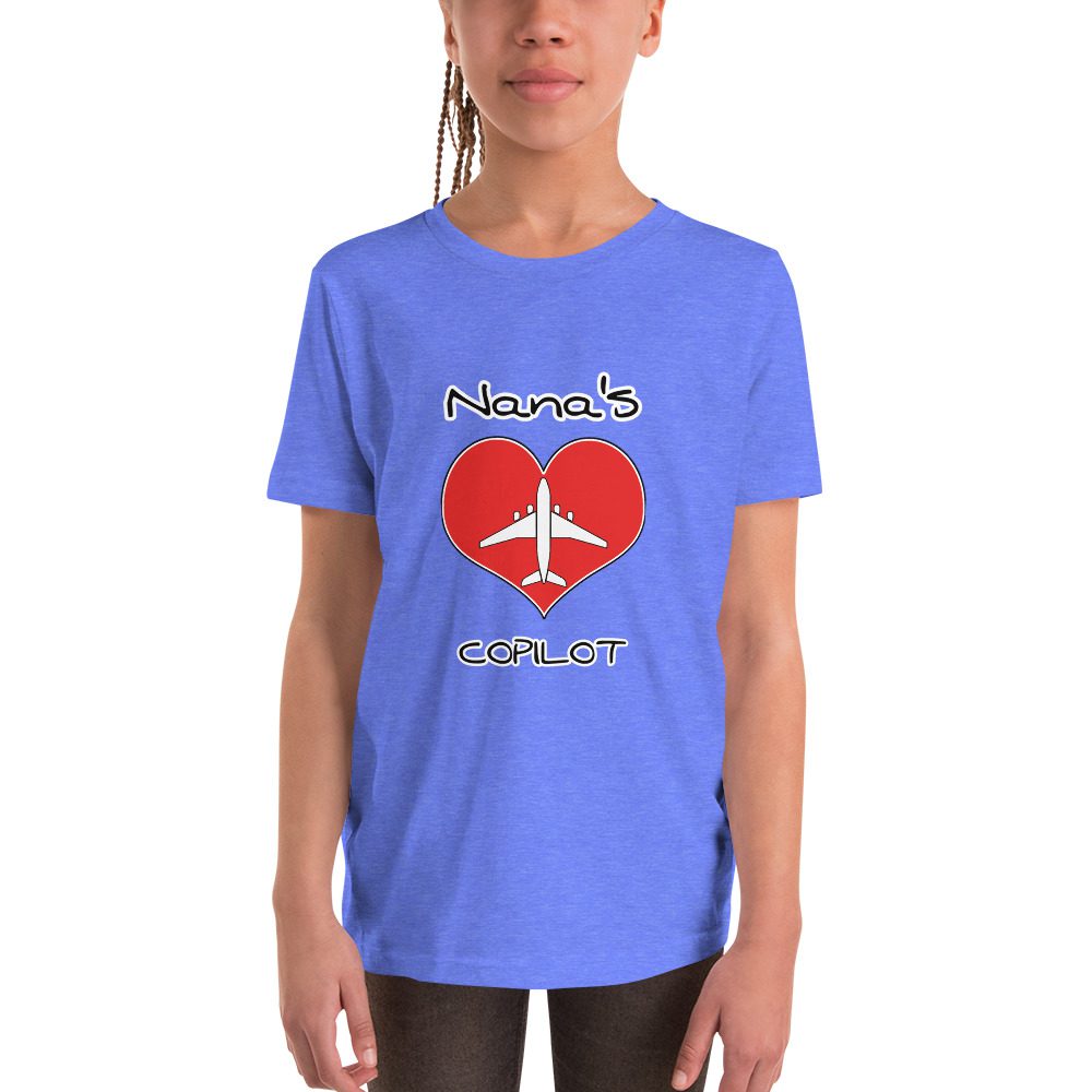 CUSTOM CoPilot t shirt CUSTOM CoPilot t shirt, Nanas Co pilot, Grannies CoPilot, Papa's CoPilot Tee Youth Short Sleeve 2 CUSTOM CoPilot t shirt, Nanas Co pilot, Grannies CoPilot, Papa's CoPilot Tee Youth Short Sleeve - Image 2