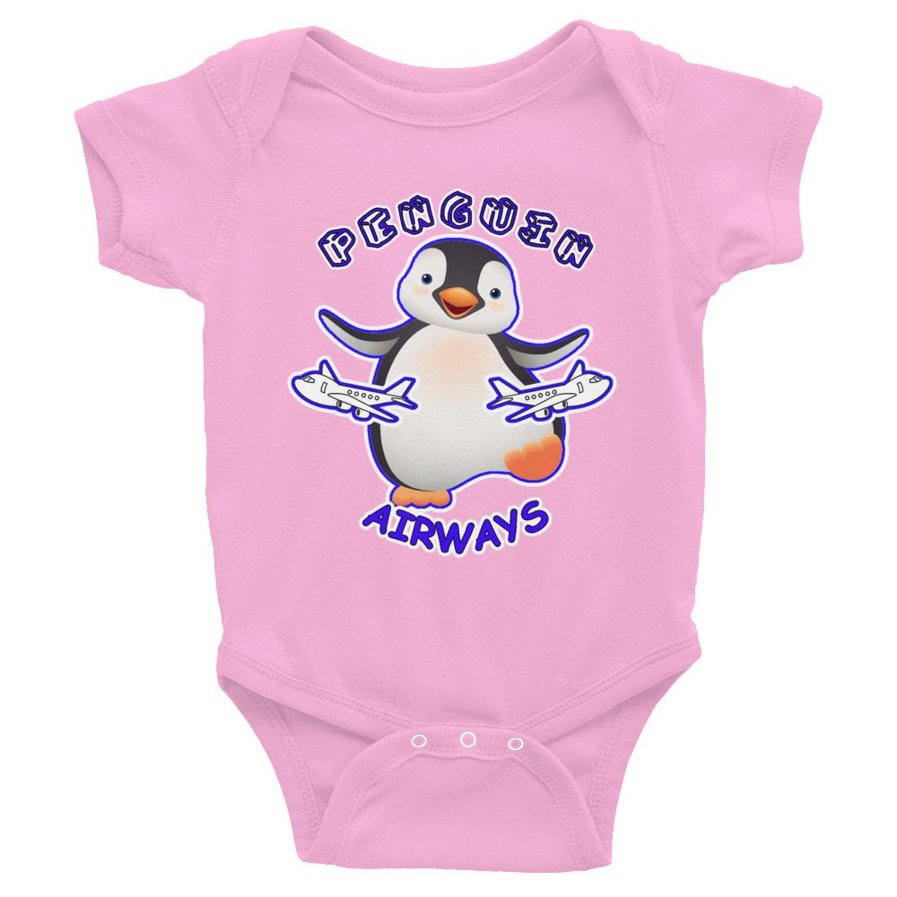 Penguin Airways Penguin Airways Onesie... Infant Bodysuit 5 Penguin Airways Onesie... Infant Bodysuit - Image 5