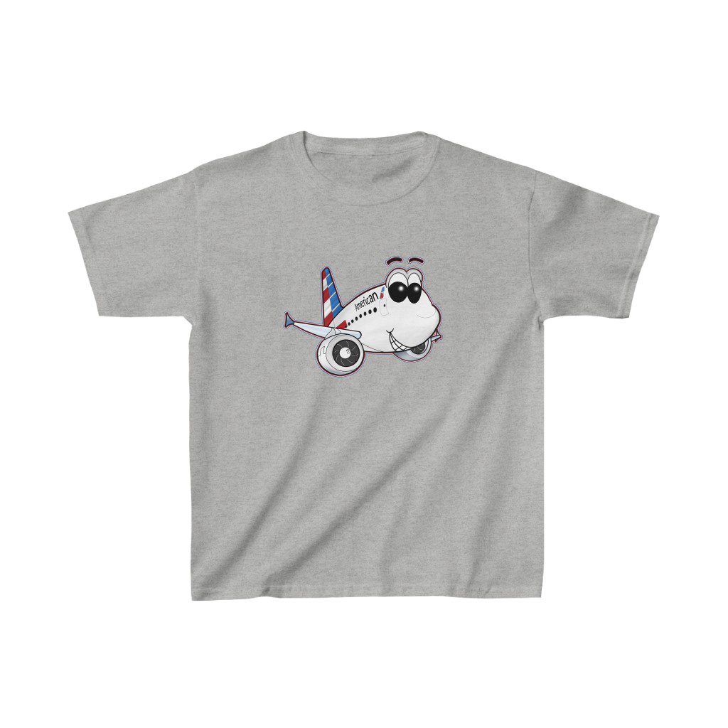 american airlines airbus a321 smiley youth tee American Airlines Airbus A321 Smiley Youth Tee... Heavy Cottonβ’ 4 American Airlines Airbus A321 Smiley Youth Tee... Heavy Cottonβ’ - Image 4