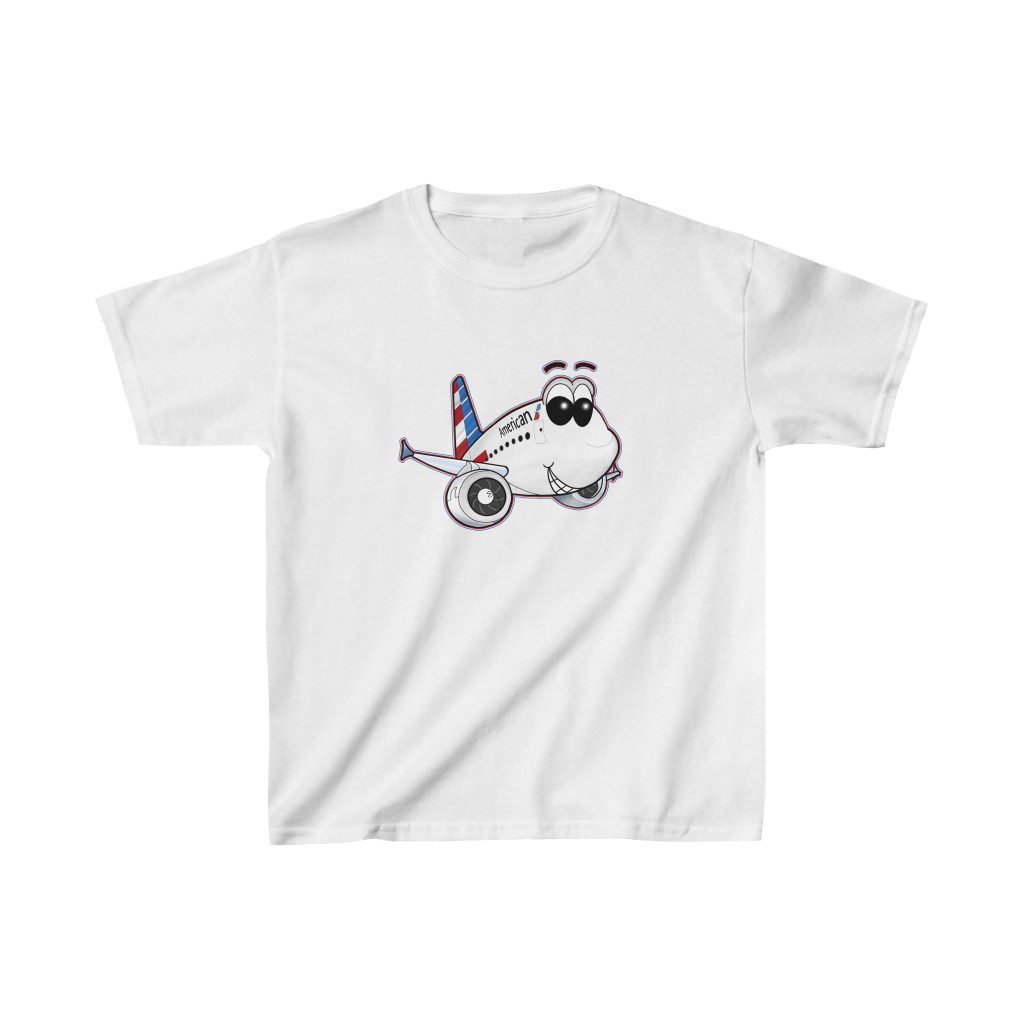 american airlines airbus a321 smiley youth tee American Airlines Airbus A321 Smiley Youth Tee... Heavy Cottonβ’ 2 American Airlines Airbus A321 Smiley Youth Tee... Heavy Cottonβ’ - Image 2