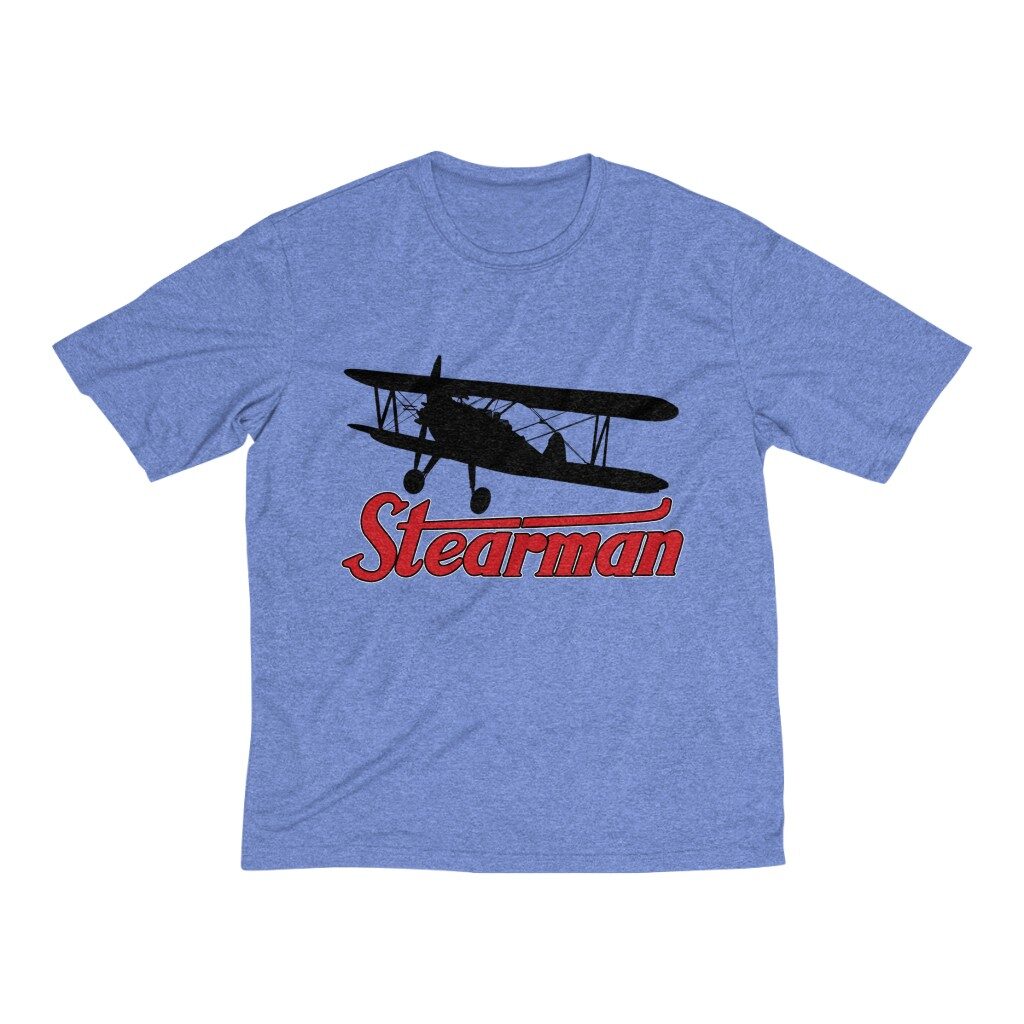 Stearman Tee... Men's Heather Dri-Fit