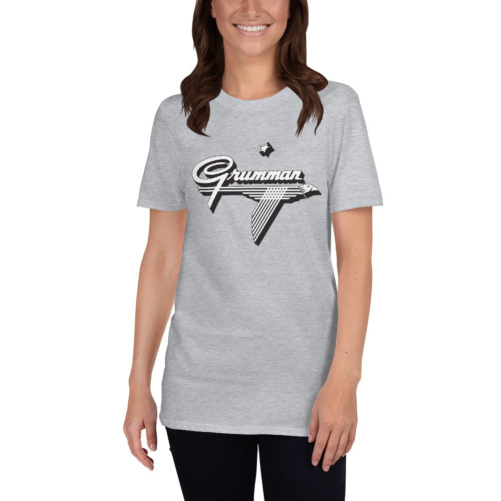 Old Grumman logo T-shirt Old Grumman logo t shirt... Short-Sleeve Unisex 4 Old Grumman logo t shirt... Short-Sleeve Unisex - Image 4