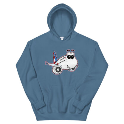 AA Airbus A321 Smiles Hoodie - Unisex - Image 8