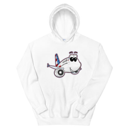 AA Airbus A321 Smiles Hoodie - Unisex - Image 11