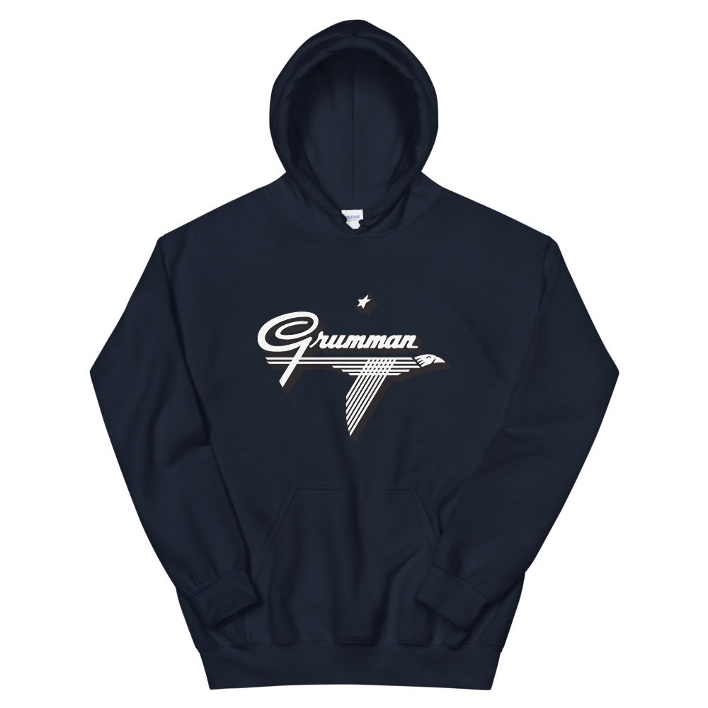 Grumman Logo Hoodie Old Grumman Logo Hoodie - Unisex 3 Old Grumman Logo Hoodie - Unisex - Image 3