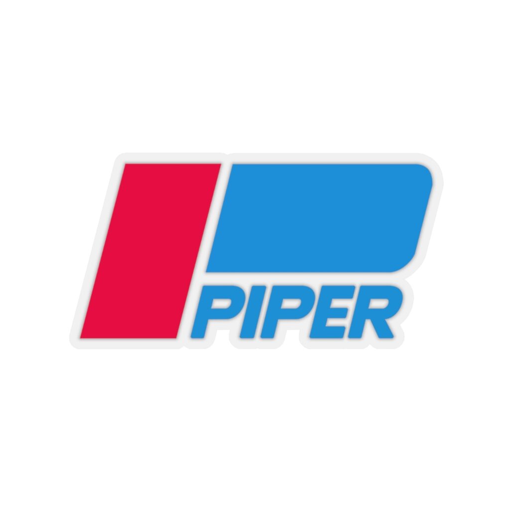 Piper Aircraft Logo Stickers - Kiss-Cut