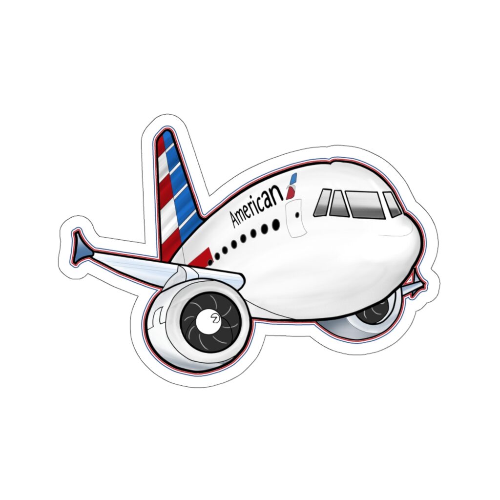 American Airbus Stickers