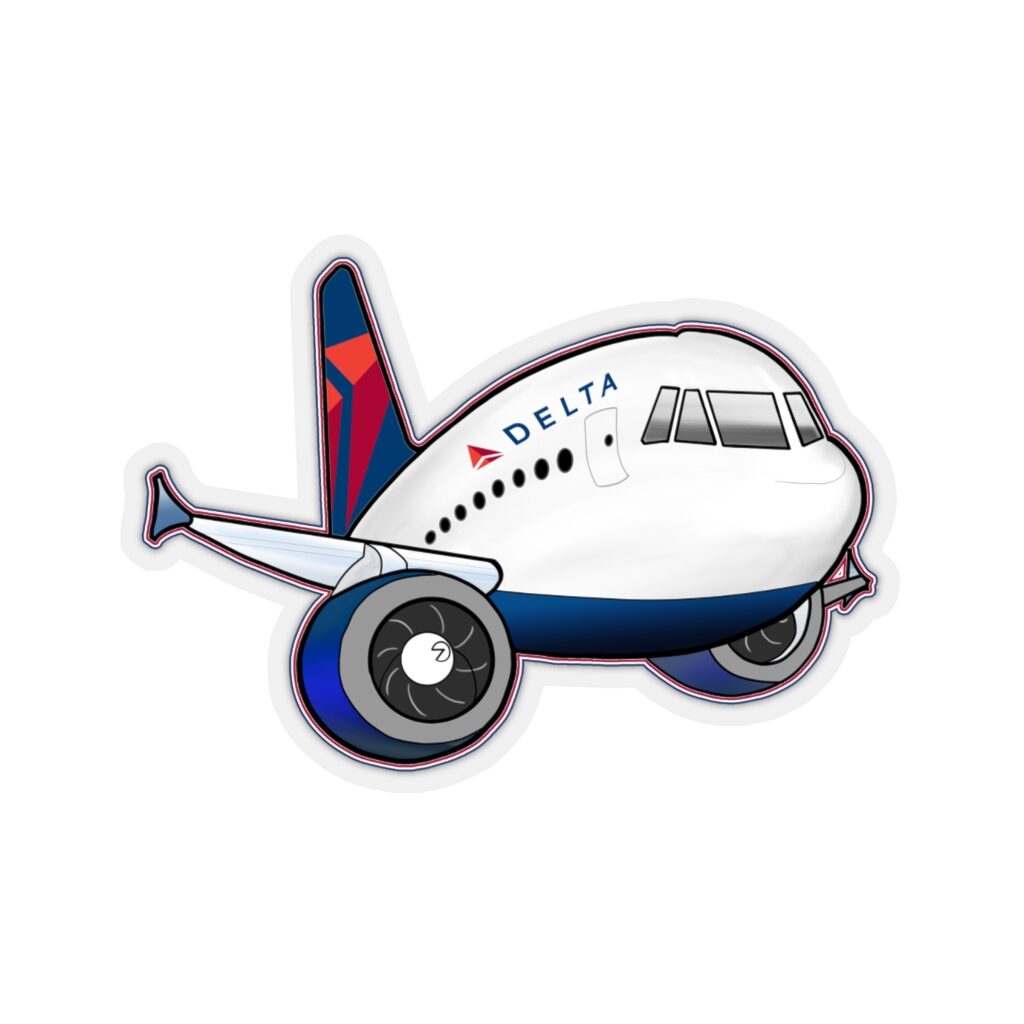 Delta Airbus Stickers