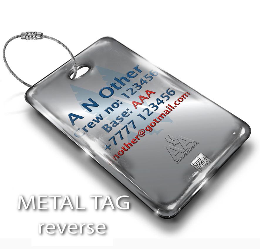 American Airlines OLD LOGO Luggage Tag American Airlines OLD LOGO Luggage Tag - Portrait 3 American Airlines OLD LOGO Luggage Tag - Portrait - Image 3