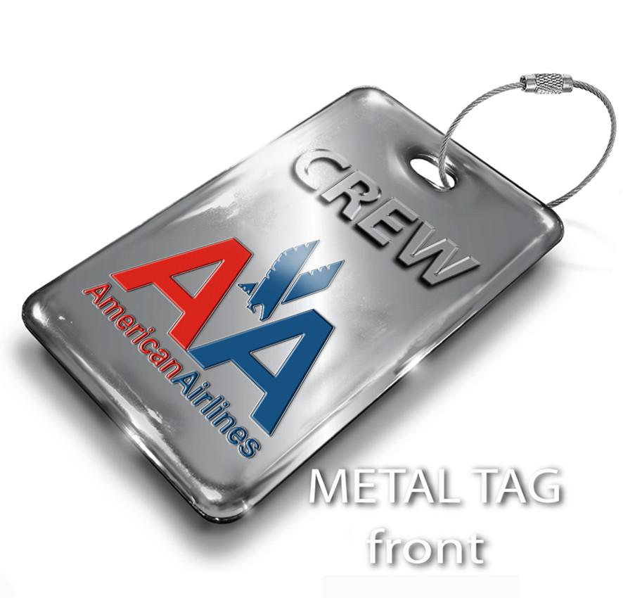 American Airlines OLD LOGO Luggage Tag American Airlines OLD LOGO Luggage Tag - Portrait 2 American Airlines OLD LOGO Luggage Tag - Portrait - Image 2
