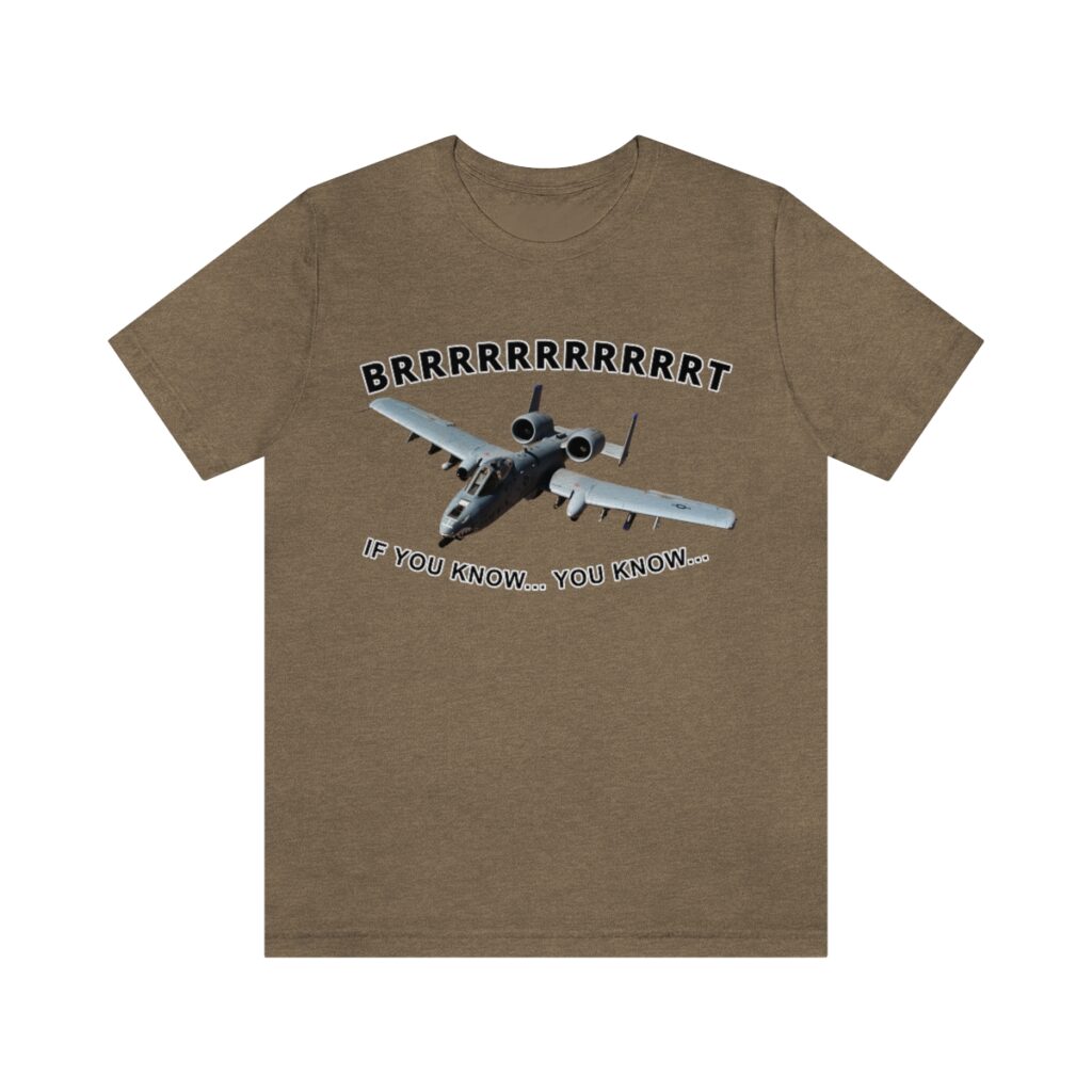 BRRRRRRT A10 Warthog Tee - Unisex Jersey Short Sleeve