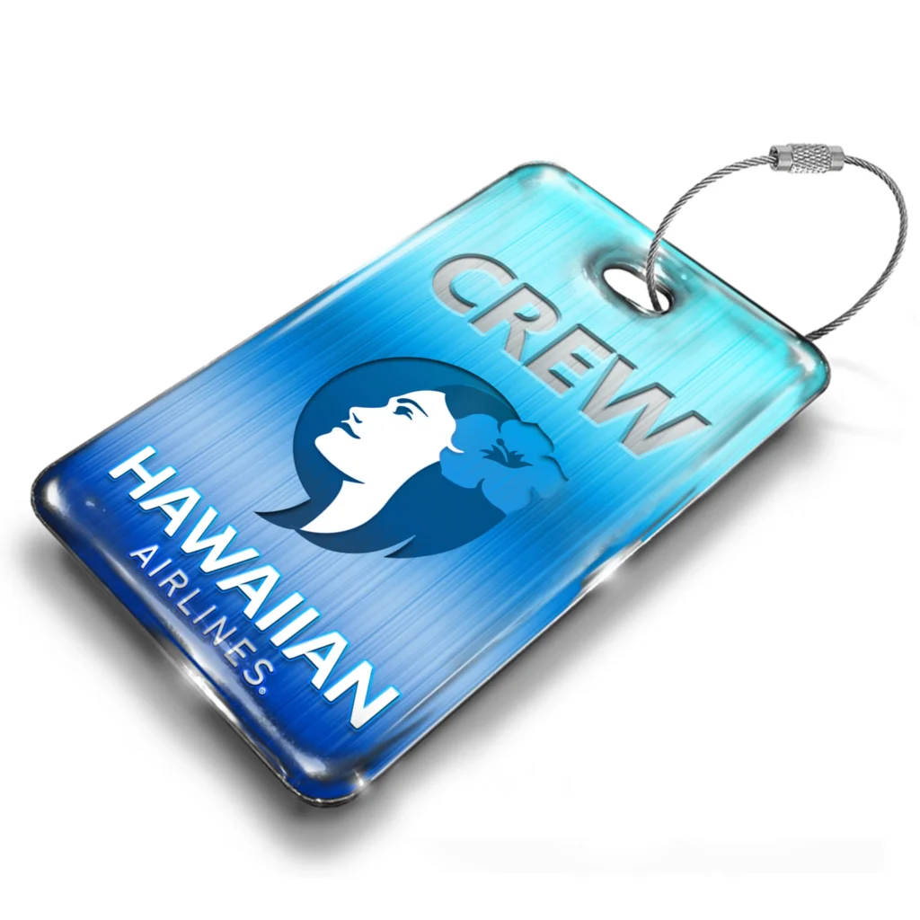 Hawaiian Airlines Logo Luggage Tag Blue