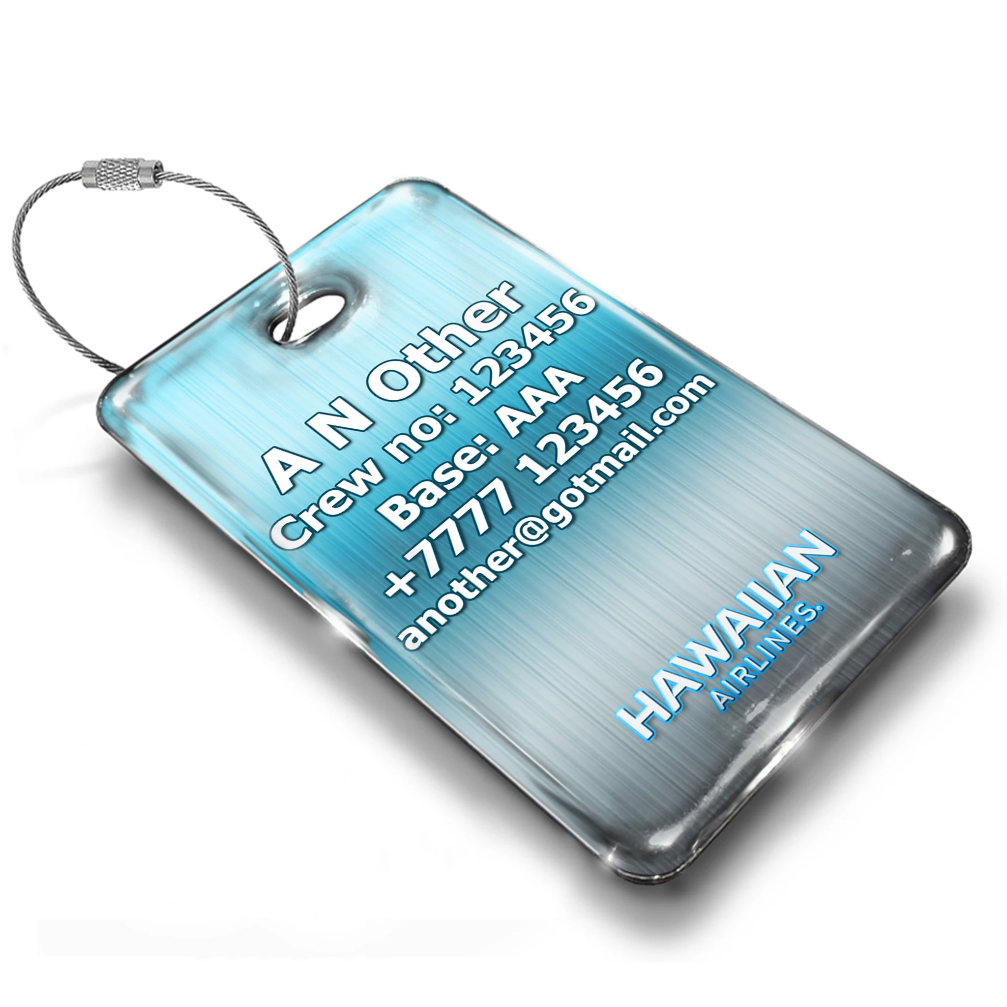 Hawaiian Airlines Logo Luggage Tag Blue Hawaiian Airlines Logo Luggage Tag Blue 2 Hawaiian Airlines Logo Luggage Tag Blue