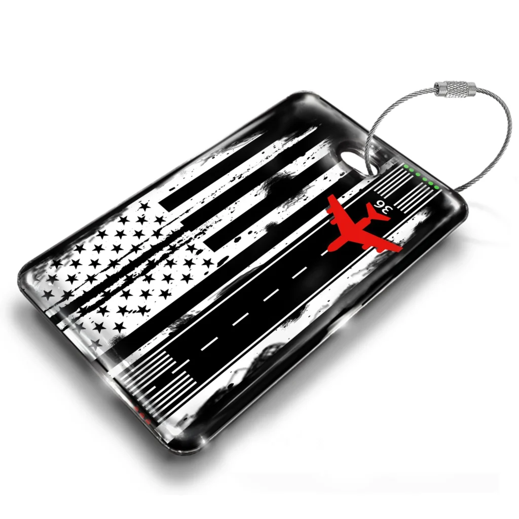 American Flag Luggage Tag Runway american flag luggage tag american flag bag tag