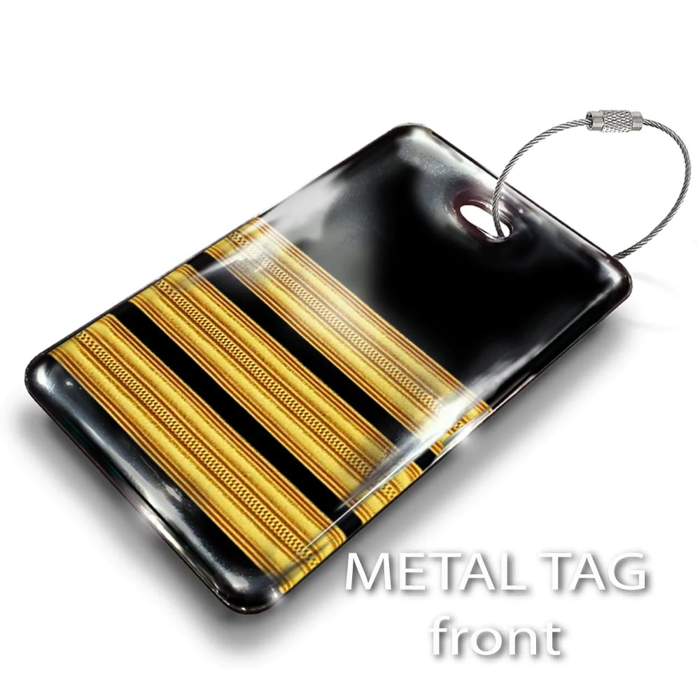 Pilot 3 bars luggage tag pilot 3 bars bag tag