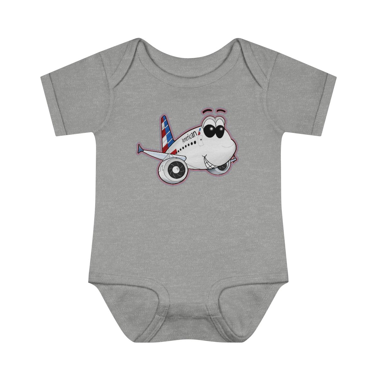 American Airlines Airbus A321 Smiley Onesie American Airlines Airbus A321 Smiley Onesie Infant Baby Rib Bodysuit AA A321 Onesie 4 American Airlines Airbus A321 Smiley Onesie Infant Baby Rib Bodysuit AA A321 Onesie - Image 4