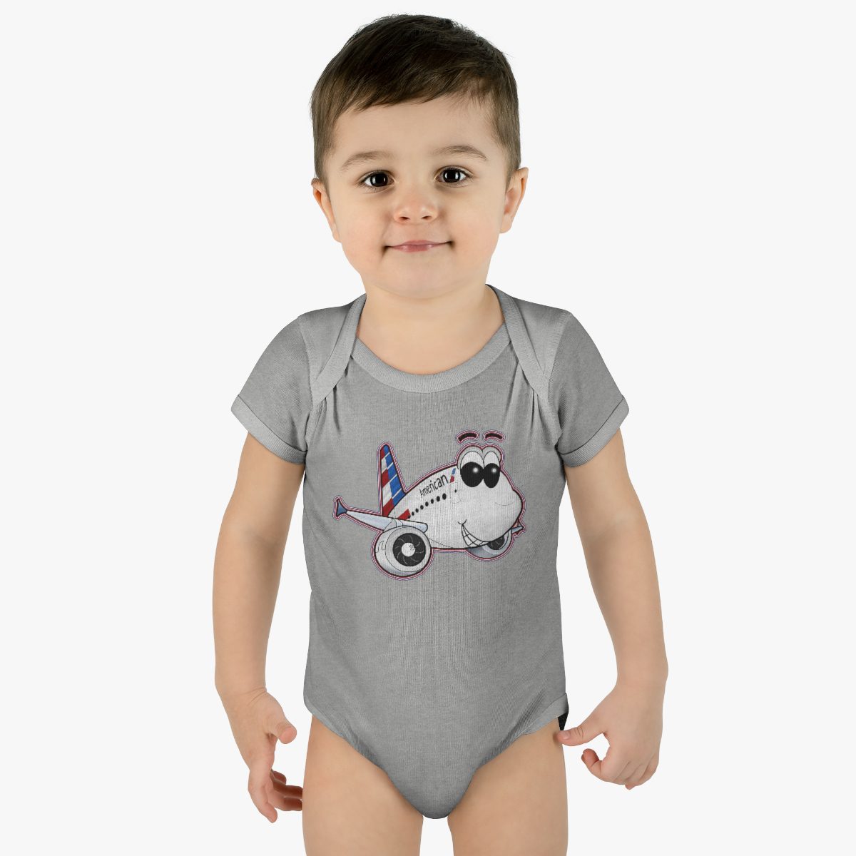 American Airlines Airbus A321 Smiley Onesie American Airlines Airbus A321 Smiley Onesie Infant Baby Rib Bodysuit AA A321 Onesie 5 American Airlines Airbus A321 Smiley Onesie Infant Baby Rib Bodysuit AA A321 Onesie - Image 5