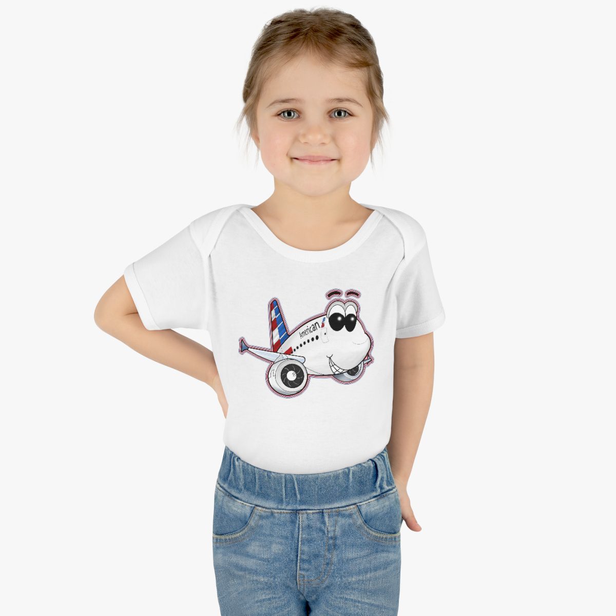 American Airlines Airbus A321 Smiley Onesie American Airlines Airbus A321 Smiley Onesie Infant Baby Rib Bodysuit AA A321 Onesie 3 American Airlines Airbus A321 Smiley Onesie Infant Baby Rib Bodysuit AA A321 Onesie - Image 3