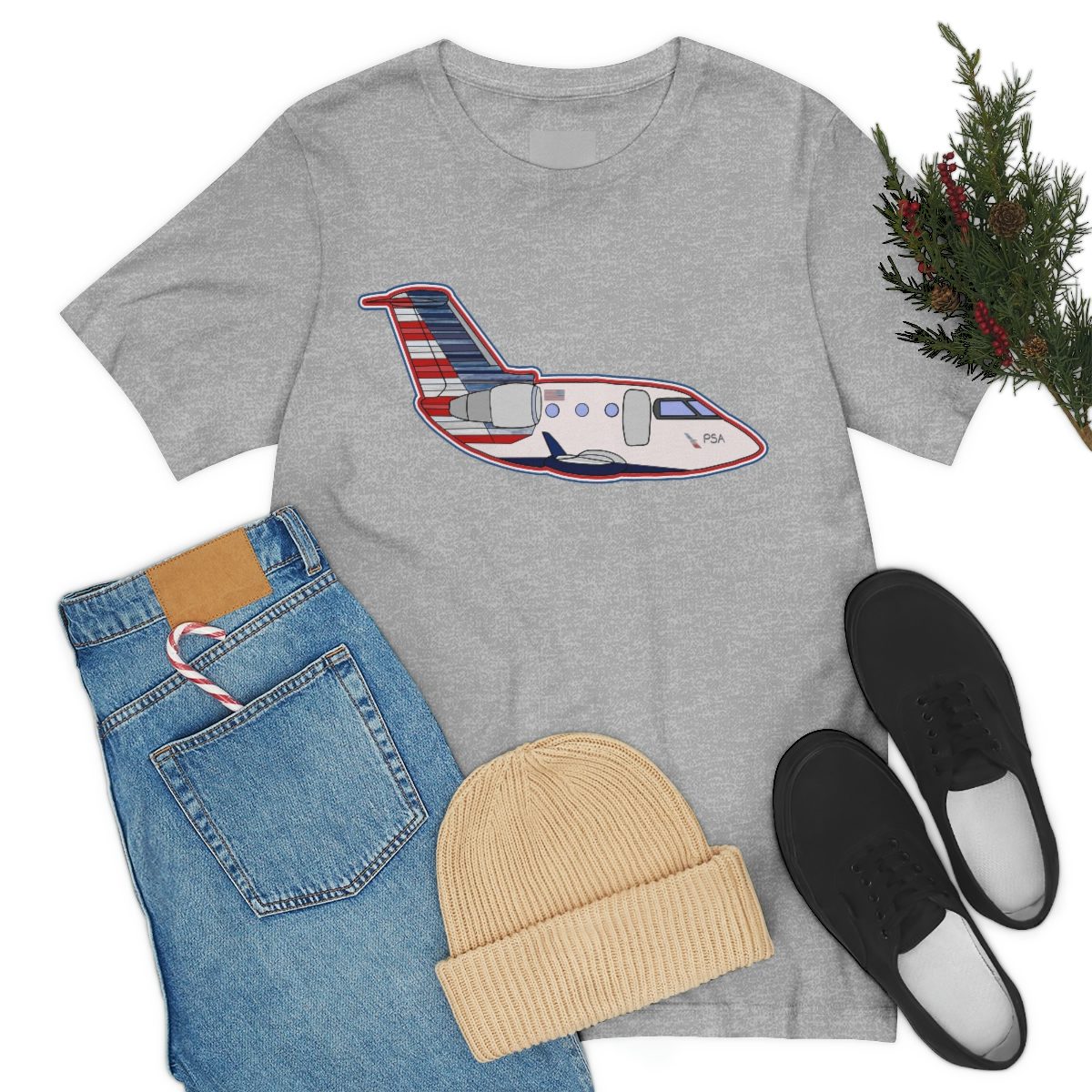 PSA CRJ Tee PSA CRJ Tee Unisex Jersey Short Sleeve 38 PSA CRJ Tee Unisex Jersey Short Sleeve - Image 38
