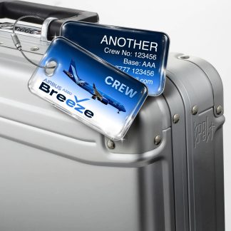 Breeze Airways A220 luggage tag