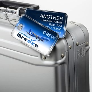 Breeze Airways Embraer 190 luggage tag