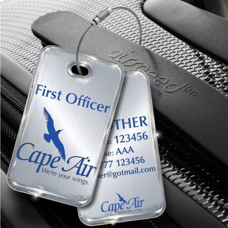 CAPE AIR Logo Silver Luggage Tag