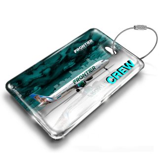 Frontier Airlines A321 Skyline Luggage Tag