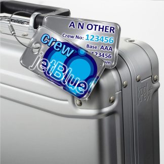 JetBlue New Logo Steel Effect Luggage Tag