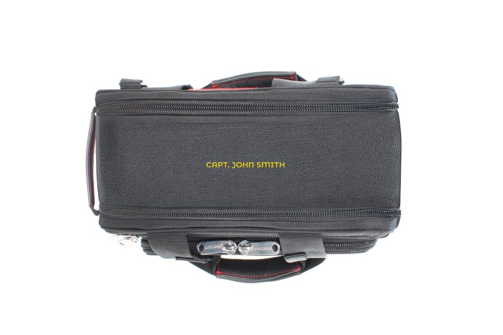 Personalized Contrail flight bag with embroidered name