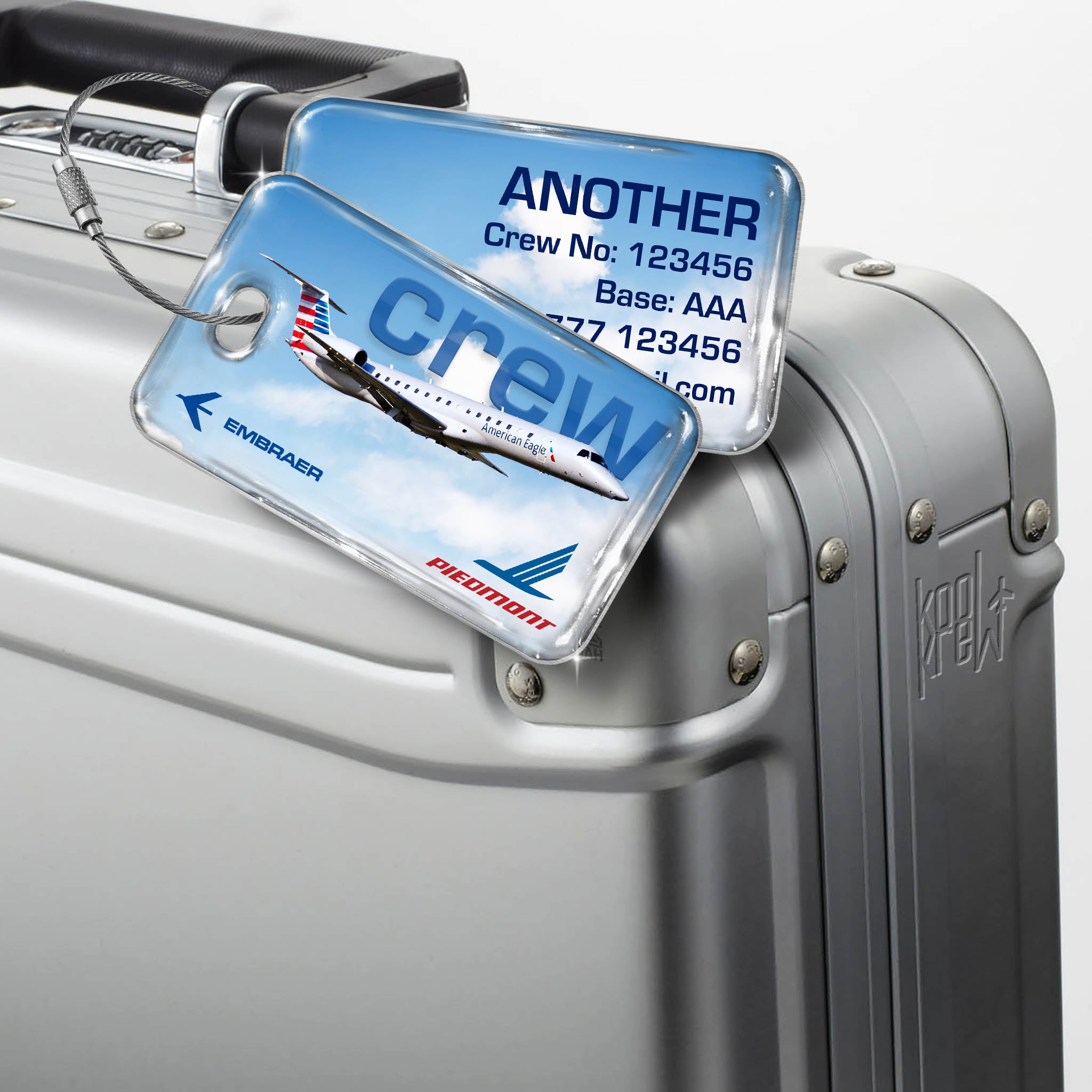 Piedmont Airlines ERJ145 Luggage Tag 1 Piedmont Airlines ERJ145 Luggage Tag 1 1 Piedmont Airlines ERJ145 Tag 1 Luggage Tag