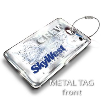 SkyWest Airlines Route Map 2 Luggage Tag