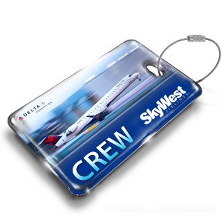 SkyWest CRJ900 Delta Connection Luggage Tag