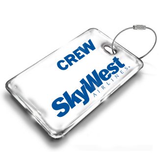 SkyWest Logo White Luggage Tag