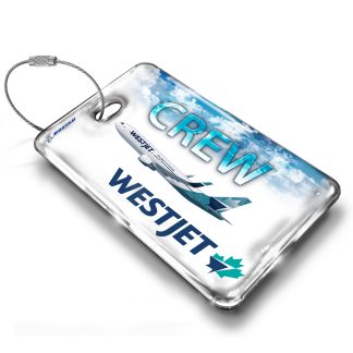 WestJet Boeing 767 Blue Skies Luggage Tag