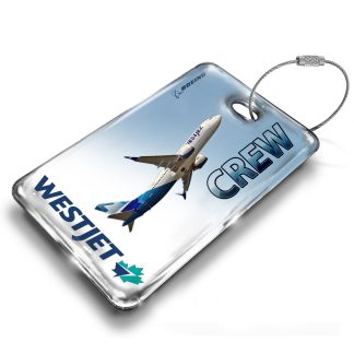 WestJet Boeing 737 MAX Luggage Tag