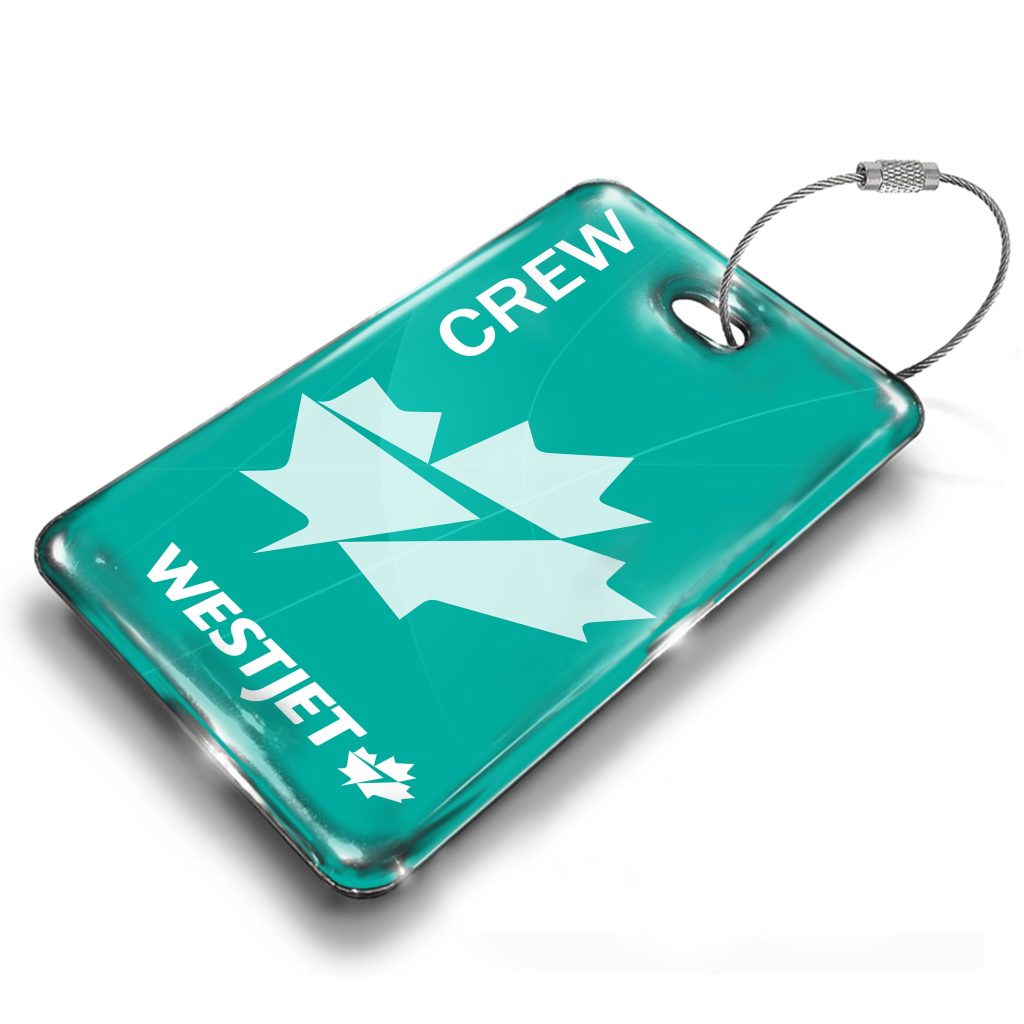 WestJet Logo Green Luggage Tag