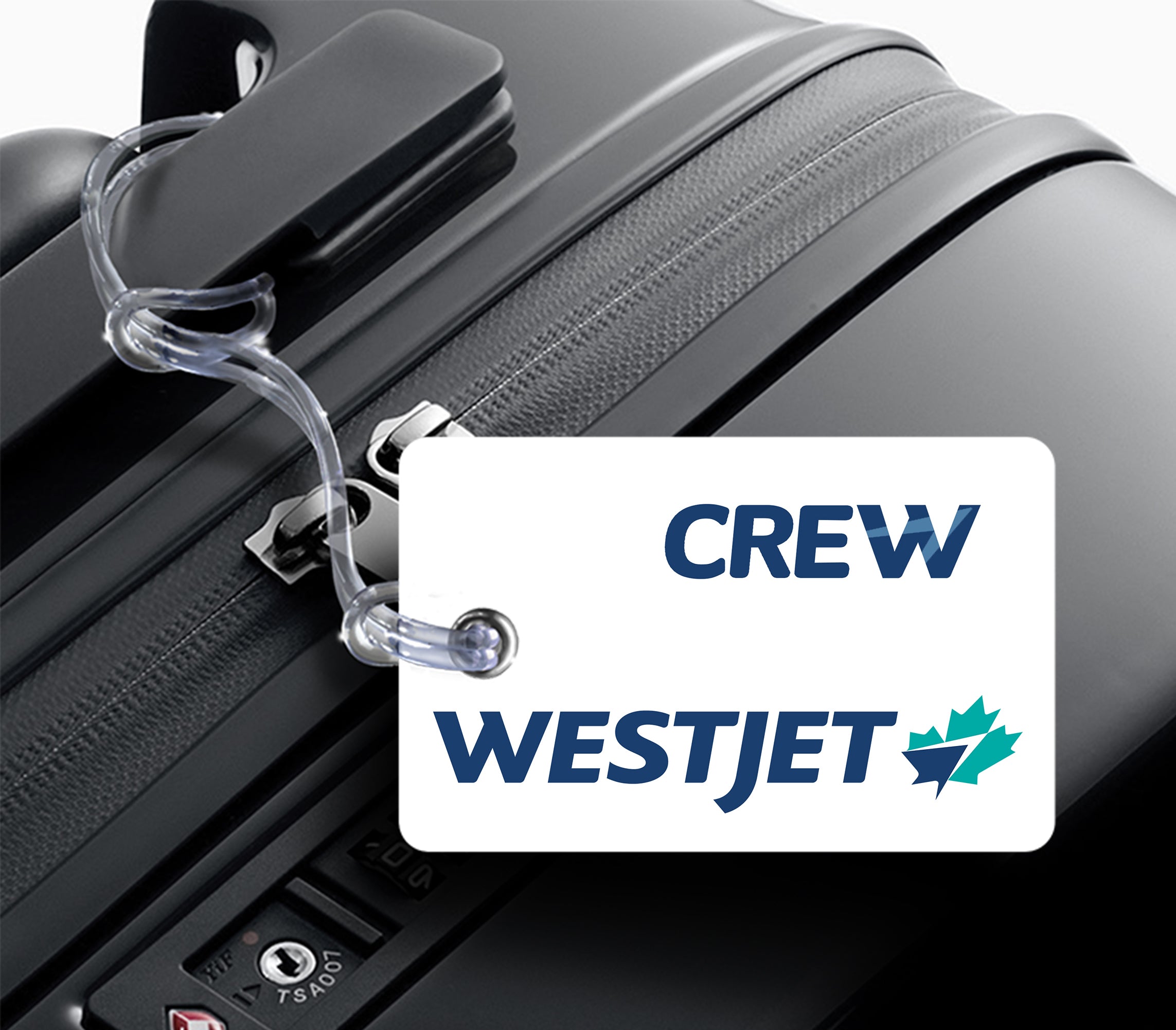 WestJet Logo White Luggage Tag WestJet Logo White Luggage Tag 5 WestJet Logo White Luggage Tag