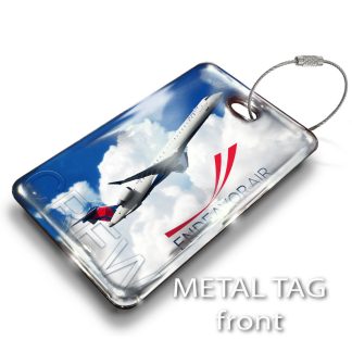 Endeavor Air CRJ900 Clouds Luggage Tag