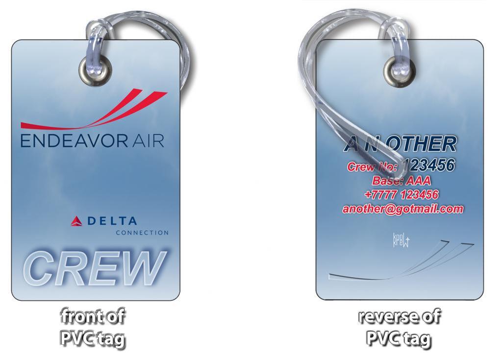 Endeavor Air Logo - Delta Connection Luggage Tag Endeavor Air Logo - Delta Connection Luggage Tag 5 Endeavor Air LOGO - Delta Connection Luggage Tag