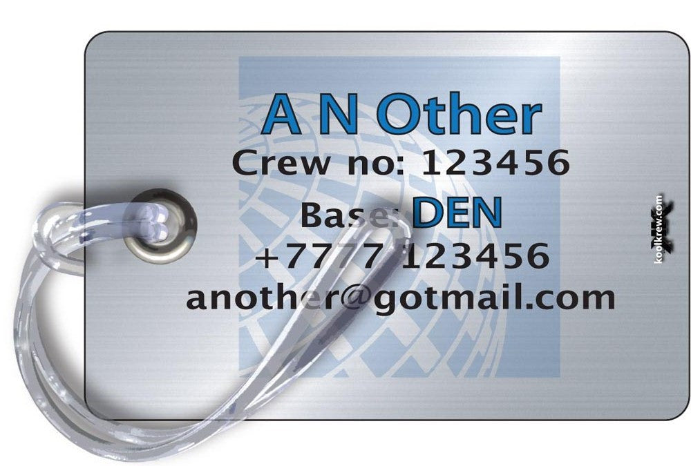 United Landscape 2- B777 (Base Tags) Luggage Tag United Landscape 2- B777 (Base Tags)
