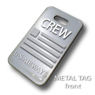 US Airways Portrait-Silver — metal front
